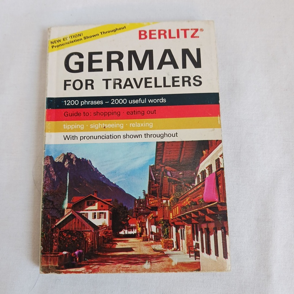 Berlitz German For Travellers 1974 Vintage Paperback